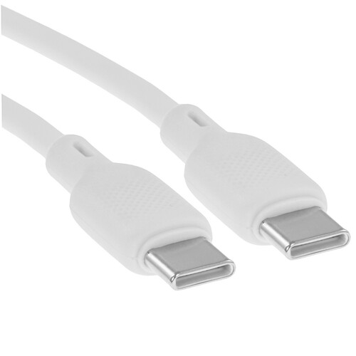 Купить Кабель круглый Borofone USB Type-C - USB Type-C белый 1 м  9244378. Характеристики, отзывы и цены в Донецке