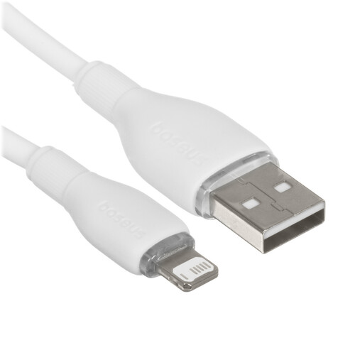 Купить Кабель круглый Baseus Lightning 8-pin - USB 2.0 Type-A белый 1.2 м  5495768. Характеристики, отзывы и цены в Донецке