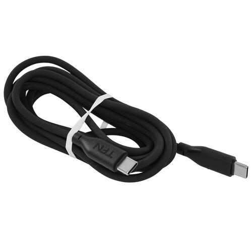 Купить Кабель круглый TFN USB Type-C - USB Type-C черный 2 м  9174440. Характеристики, отзывы и цены в Донецке