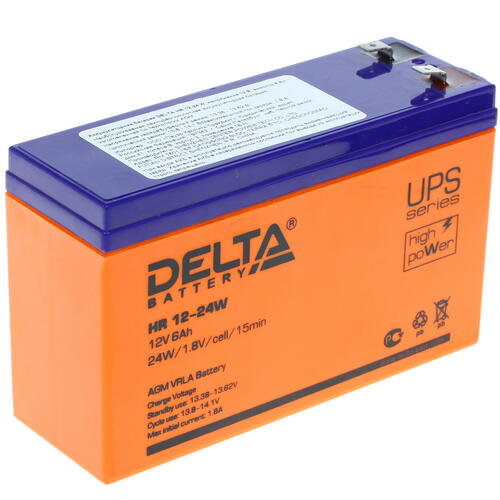 Купить Аккумуляторная батарея для ИБП Delta HR 12-24 W  0150949. Характеристики, отзывы и цены в Донецке