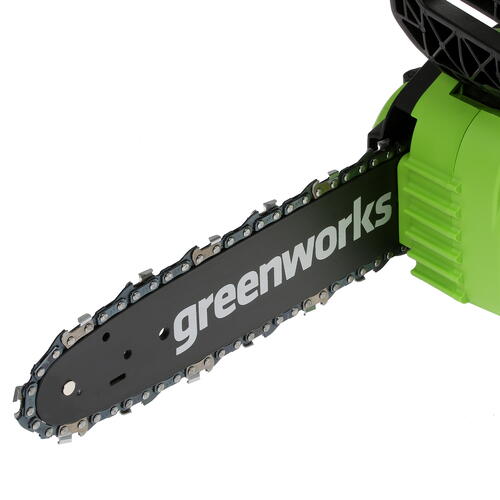 Купить Аккумуляторная цепная пила GreenWorks G24CS25K2  шина - 25 см (10")  5081470. Характеристики, отзывы и цены в Донецке