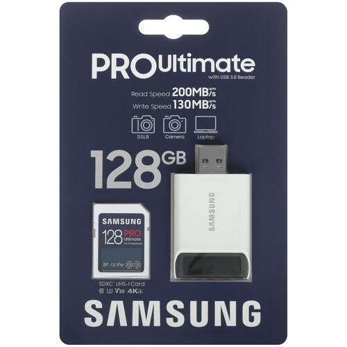 Купить Карта памяти Samsung PRO Ultimate SDXC 128 ГБ  5641757. Характеристики, отзывы и цены в Донецке