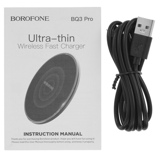 Купить Беспроводное зарядное устройство Borofone BQ3 Pro черный  5609253. Характеристики, отзывы и цены в Донецке