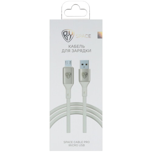 Купить Кабель круглый BY micro USB - USB 2.0 Type-A белый 1 м  5482177. Характеристики, отзывы и цены в Донецке