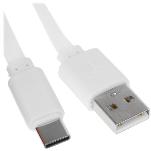 Купить Кабель плоский FinePower USB Type-C - USB 2.0 Type-A белый 1 м  1380286. Характеристики, отзывы и цены в Донецке