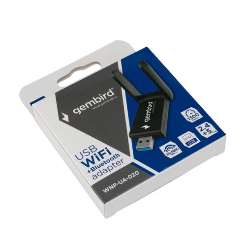 Купить Wi-Fi адаптер + Bluetooth Gembird WNP-UA-020  9155977. Характеристики, отзывы и цены в Донецке