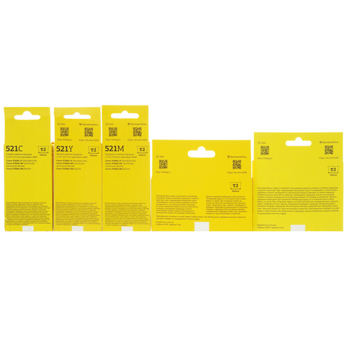 Купить Набор картриджей T2 IC-CCLI-521_MP голубой, желтый, пурпурный, черный  9115302. Характеристики, отзывы и цены в Донецке