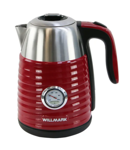 Купить Электрочайник WILLMARK WEK-1738PST красный  9908676. Характеристики, отзывы и цены в Донецке