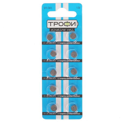 Купить Батарейка Трофи плоская / LR58 (AG11/G11/LR721/362A/162)  1245808. Характеристики, отзывы и цены в Донецке