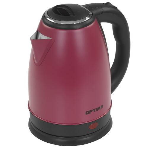 Купить Электрочайник OPTIMA EK-1808SS бордовый  9269565. Характеристики, отзывы и цены в Донецке