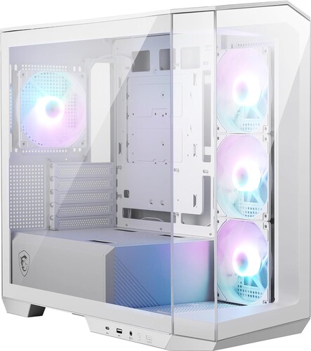 Купить Корпус MSI MAG PANO M100R PZ WHITE [306-7G24W21-809] белый  5450136. Характеристики, отзывы и цены в Донецке