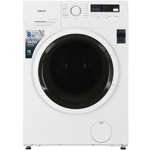 Купить Стиральная машина DEXP WF-8B1M белый  9154824. Характеристики, отзывы и цены в Донецке
