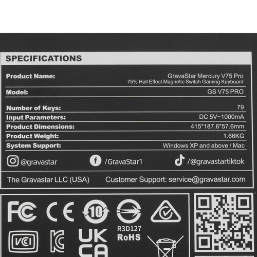 Купить Клавиатура  проводная GravaStar Mercury V75 Pro  9296769. Характеристики, отзывы и цены в Донецке