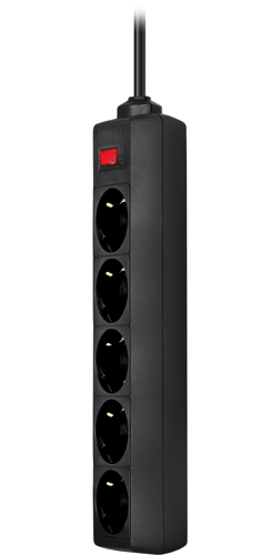 Купить Сетевой фильтр Defender ES 5 черный  0117986. Характеристики, отзывы и цены в Донецке