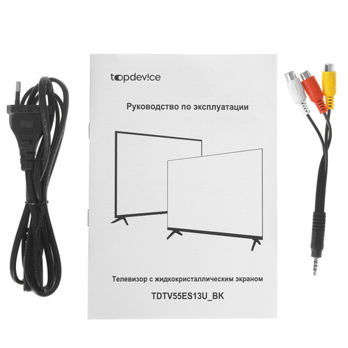 Купить 55" (140 см) Телевизор Topdevice TDTV55ES13U_BK черный  9299203. Характеристики, отзывы и цены в Донецке