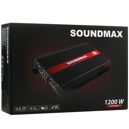 Купить Усилитель Soundmax SM-CA4001S  9971683. Характеристики, отзывы и цены в Донецке
