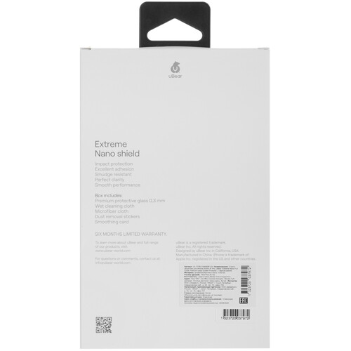 Купить Защитное стекло uBear для экрана Apple iPhone 16 Pro Max  5474421. Характеристики, отзывы и цены в Донецке