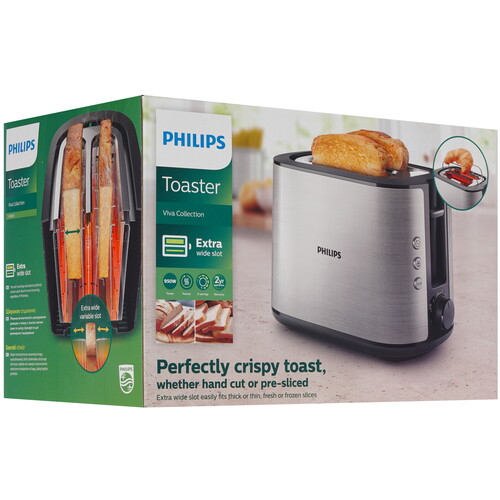 Купить Тостер Philips HD2650/90 серебристый  8161243. Характеристики, отзывы и цены в Донецке