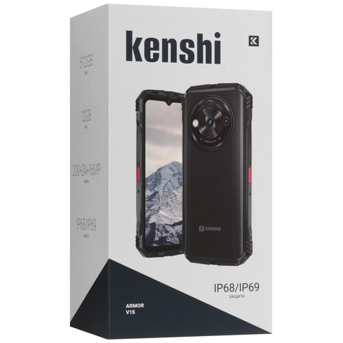 Купить 6.58" Смартфон KENSHI Armor V1s 512 ГБ черный  9142964. Характеристики, отзывы и цены в Донецке