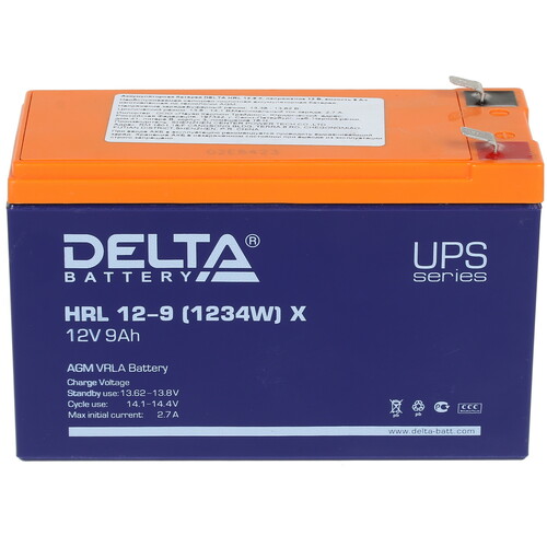 Купить Аккумуляторная батарея для ИБП Delta HRL 12-9 (1234W) X  1339035. Характеристики, отзывы и цены в Донецке