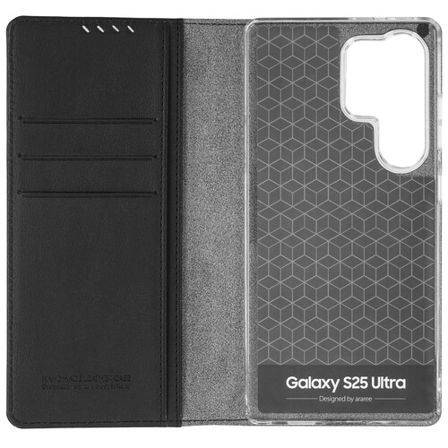 Купить Чехол-книжка  Araree Mustang Diary для Samsung Galaxy S25 Ultra черный  5617348. Характеристики, отзывы и цены в Донецке