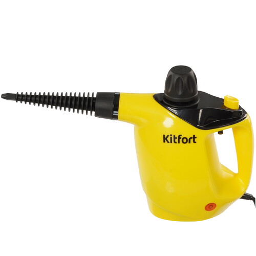 Купить Пароочиститель Kitfort КТ-9140-1 желтый  9060012. Характеристики, отзывы и цены в Донецке