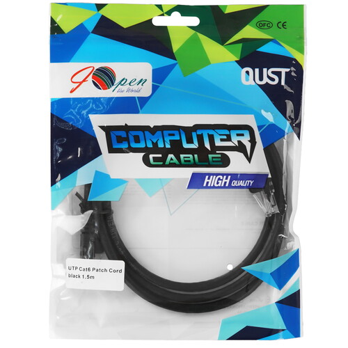 Купить Патч-корд iOpen ANP612B-BK-1.5M  9146186. Характеристики, отзывы и цены в Донецке