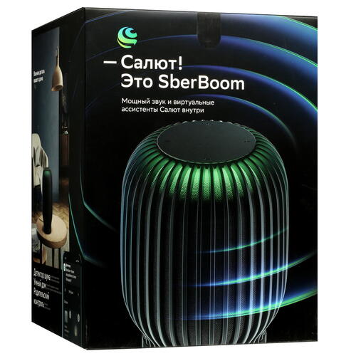 Купить Умная колонка SberBoom черный  5093571. Характеристики, отзывы и цены в Донецке