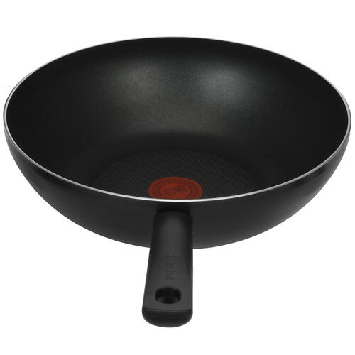 Купить Вок-сковорода Tefal Just 4212628, 28 см черный  4861980. Характеристики, отзывы и цены в Донецке