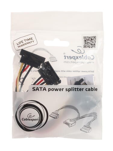 Купить Разветвитель для блока питания Cablexpert CC-SATAM2F-02  1190213. Характеристики, отзывы и цены в Донецке