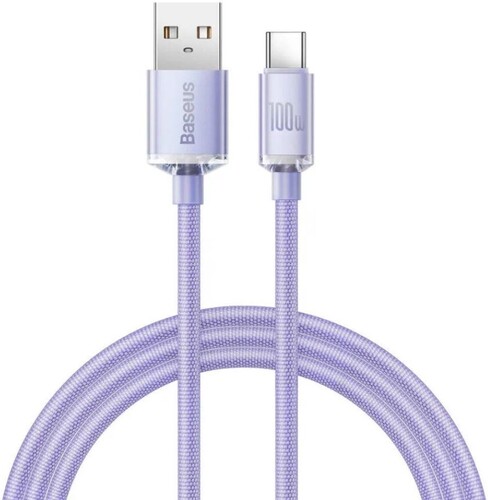 Купить Кабель круглый Baseus USB Type-C - USB 2.0 Type-A фиолетовый 1.2 м  9167058. Характеристики, отзывы и цены в Донецке