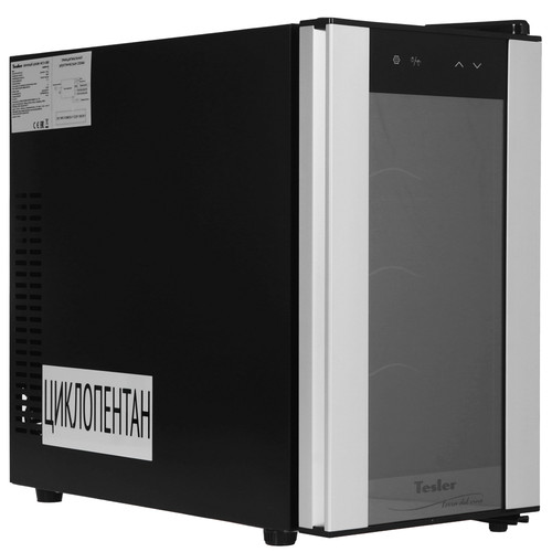 Купить Винный шкаф Tesler WCV-080 SILVER серебристый, черный  9057375. Характеристики, отзывы и цены в Донецке