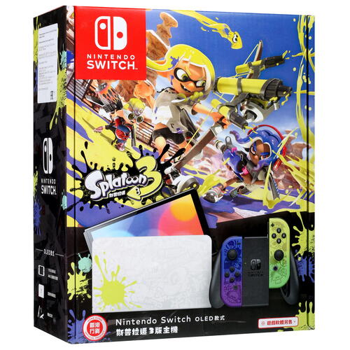 Купить Игровая консоль Nintendo Switch OLED – Splatoon 3 Edition зеленый, фиолетовый  5092359. Характеристики, отзывы и цены в Донецке