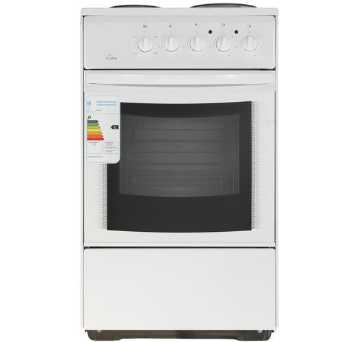 Купить Электрическая плита FLAMA AE 14025 W белый  1350300. Характеристики, отзывы и цены в Донецке