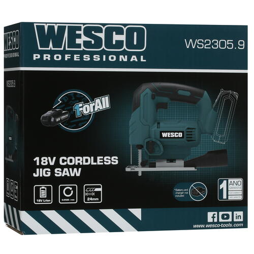 Купить Электрический лобзик Wesco WS2305.9 1ForAll 18V , Без ЗУ, Без АКБ  5410737. Характеристики, отзывы и цены в Донецке