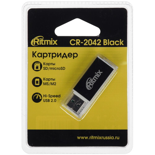 Купить Кард-ридер Ritmix CR-2042  5617811. Характеристики, отзывы и цены в Донецке