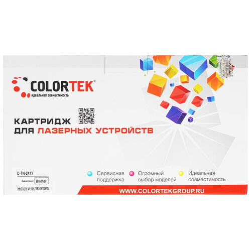 Купить Картридж лазерный Colortek TN-241Y желтый  5367149. Характеристики, отзывы и цены в Донецке