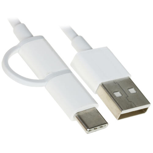 Купить Кабель круглый Xiaomi micro USB, USB Type-C - USB 2.0 Type-A белый 1 м  1319293. Характеристики, отзывы и цены в Донецке