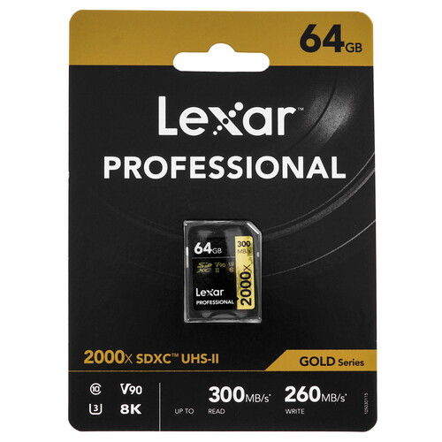 Купить Карта памяти Lexar SDXC 64 ГБ [LSD2000064G-BNNNG]  5456355. Характеристики, отзывы и цены в Донецке