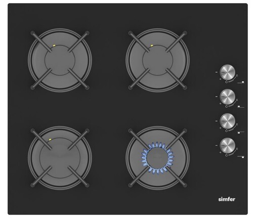 Купить Газовая варочная поверхность Simfer H60K40S000  9211433. Характеристики, отзывы и цены в Донецке