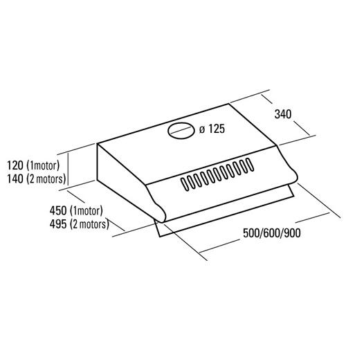Купить Вытяжка подвесная Gefest ВО 2501 К47 коричневый  1038993. Характеристики, отзывы и цены в Донецке