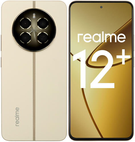 Купить 6.67" Смартфон realme 12+ 5G 512 ГБ бежевый  5457843. Характеристики, отзывы и цены в Донецке