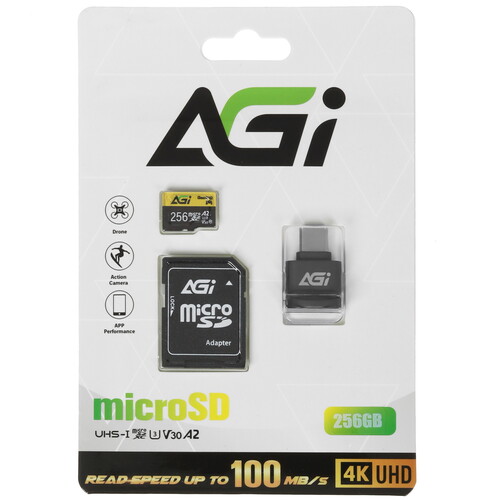 Купить Карта памяти AGI TF138 microSDXC 256 ГБ  5471007. Характеристики, отзывы и цены в Донецке