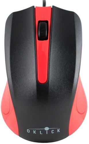 Купить Мышь проводная Oklick 225M красный  1038131. Характеристики, отзывы и цены в Донецке