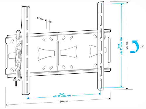 Купить Кронштейн для ТВ Holder LCDS-5071 черный  4852161. Характеристики, отзывы и цены в Донецке