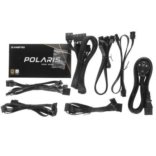 Купить Блок питания Chieftec POLARIS 550W [PPS-550FC] черный  1672380. Характеристики, отзывы и цены в Донецке