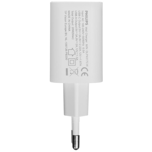 Купить Сетевое зарядное устройство Philips белый  5494067. Характеристики, отзывы и цены в Донецке