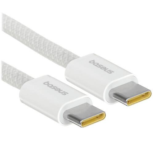 Купить Кабель круглый Baseus USB Type-C - USB Type-C белый 2 м  5627604. Характеристики, отзывы и цены в Донецке