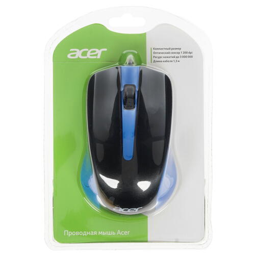 Купить Мышь проводная Acer OMW011  4707618. Характеристики, отзывы и цены в Донецке