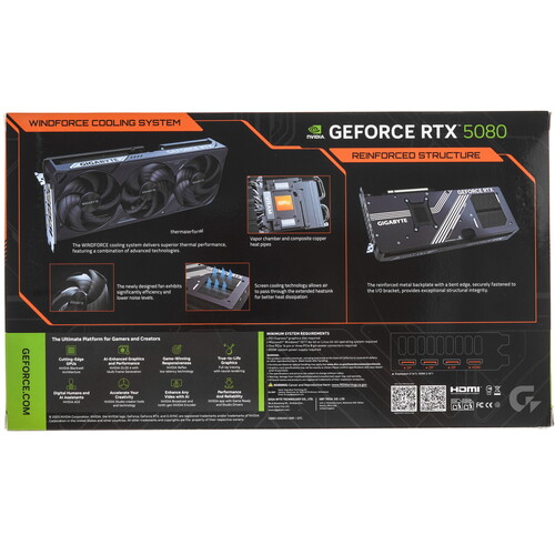 Купить Видеокарта GIGABYTE GeForce RTX 5080 WINDFORCE OC SFF  5612401. Характеристики, отзывы и цены в Донецке